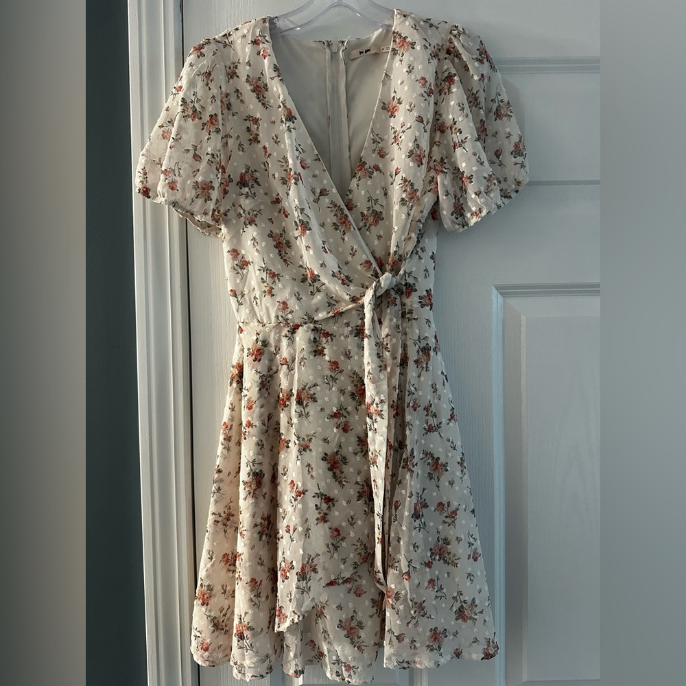 Francesca’s Floral Wrap Dress